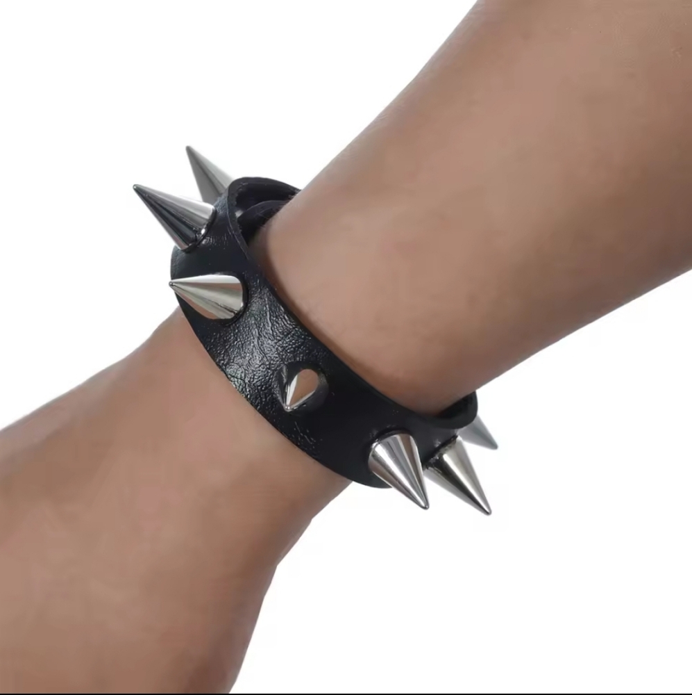 Spiked Leather Bracelet